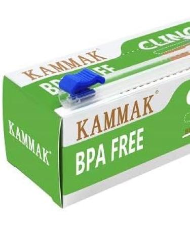 KAMMAK Plastic Wrap with Slide Cutter 12 Inch X 300 Sq Ft - BPA-Free, Microwave-Safe Food Service Film - Pack of 2 - Buy Online on GoSupps.com