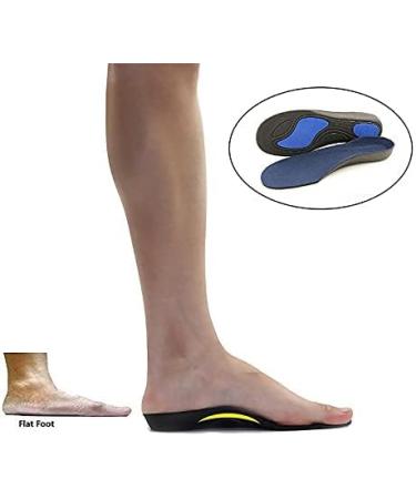 Buy Arch Support Insoles for Flat Feet - Heel Valgus Corrector for Men & Women | Orthopedic Foot Pads (EU 43-45 - Buy Online on GoSupps.com