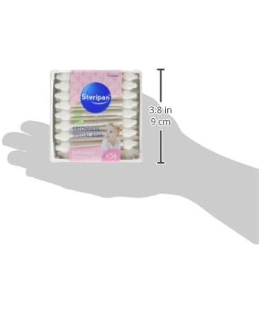 Steripan - Special Baby Sticks - Secure Tip - Recyclable Paper Rod - 100% Organic Cotton - x56 - Buy Online on GoSupps.com
