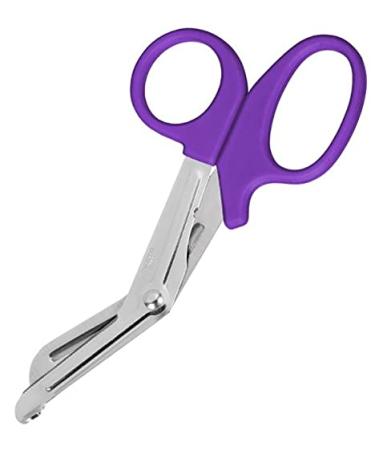 Tough Cut Utility Scissors Trauma Shears for Bandages First Aid Paramedics Multi Use 19cm (Purple)