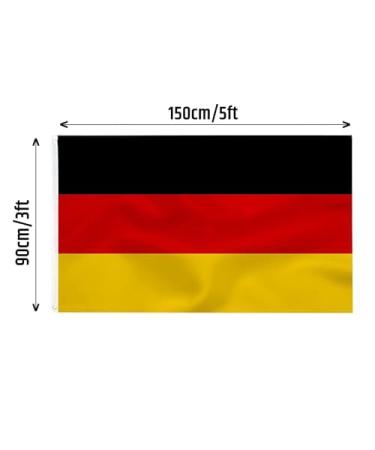 Buy QUISAL Germany Flag 90x150cm | Lightweight Polyester EM 2024 & World Cup Fan Articles | Perfect for Parties & Celebrations - Buy Online on GoSupps.com