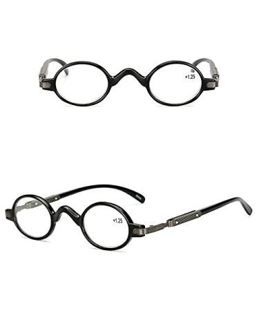EgBert HD Anti-Fatigue Reading Glasses - Black Round Frame 2.5 Presbyopia | International Shipping Available - Buy Online on GoSupps.com