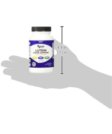 Zenesis Labs Lutein Vision Support - Essential Eye Vitamin - with Bilberry Beta-Carotene Zinc Grapeseed & Other Minerals - 120 Capsules - 60 Day Supply - Buy Online on GoSupps.com
