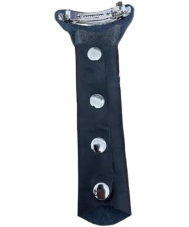 Pony Tail 100% Real Black Leather Hair cacher/Clip - Buy Online on GoSupps.com
