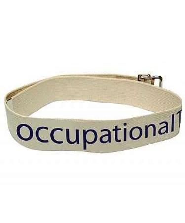80726 Department Labeled Gait Belt Occupational Therapy 2" Width 72" Length #8 Natural