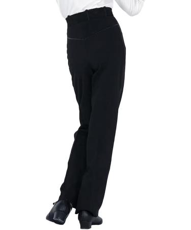 Libaobaoyo Boys Black Dance Pants - Elastic Waist Professional Latin Ballroom Jazz Costume for Kids (Size 24) - Buy Online on GoSupps.com
