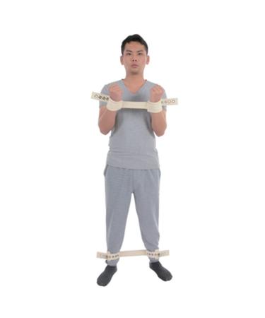 Standing Hands and Feet Magnetic Lock Belt Sets for Safe Bind Agitation Manic Psychiatric Restraint Health Care (One Size for Adult White) One size for adult White