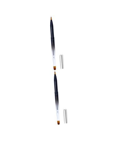 Balacoo 2pcs Makeup Brush Flexible Lipstick Brush Lip Gloss Applicator Lipstick Applicator Lip Gloss Brush Double Head