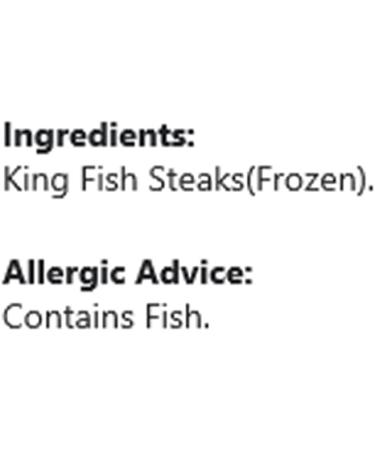 Neptune King Fish | Steaks | 500G | Seafood | 100% Fresh | Indian Origin (Pack of 2) - Buy Online on GoSupps.com
