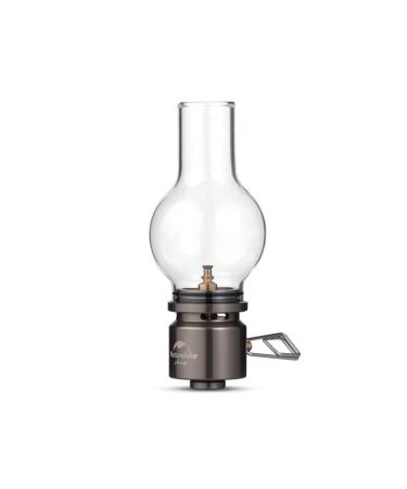 Qmint Outdoor Gas Lantern Dreamlike Candle Lamp Portable Tent Lantern Glass Mantle Lantern