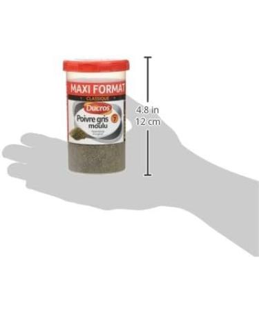 Ducros Poivre Gris Moulu 90 g - Lot de 5 - Buy Online on GoSupps.com
