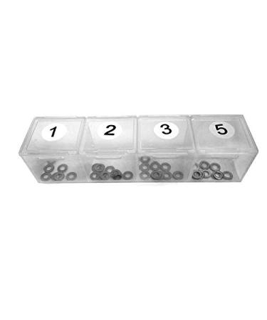 CHEEKON Shim Kit 40 Pieces of Box-Packed for AEG Airsoft Gun Gearboxes Stainless Steel