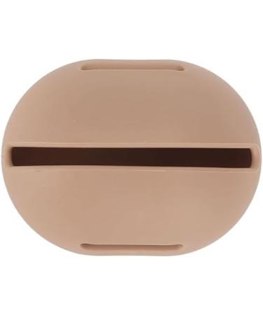 Suatien Sleek Makeup Brush Holder | Waterproof Silicon Pouch | Magnetic Closure Case for Travel | Best Gift & Organizer (Khaki - Buy Online on GoSupps.com