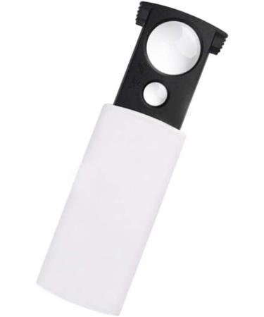 Magnifying Glass LED Mini Handheld Magnifying Glass 20X 45X Double Lens UV Light Portable for Old Man Book Reading Jewelry Identification Crafts Carving and Repair