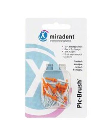 MIRADENT Interdental brush PIC-Brush coni orange 12 pieces