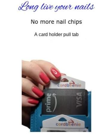 Cardbeenie Credit Card Grab Tabs for Long Nails - 3 Pack | Nail-Saving Solution - Buy Online on GoSupps.com