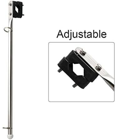 Stainless Steel Rail Mount Boat Pulpit Staff | 7/8-1 | Marine Flag Pole for Yacht - Buy Online on GoSupps.com