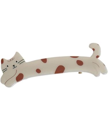 Limtula Acrylic Alligator Hair Barettes for Women Thick Thin Hair Cute Decorative Small Hair Clip Makeup Hair Clip Pink cat - Buy Online on GoSupps.com