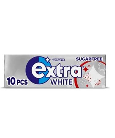 2 Full Packs of WRIGLEY'S EXTRA Chewing Gum (60 Single Packs) White