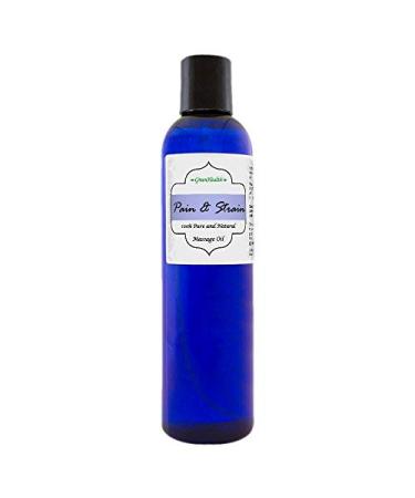 Greenhealth- 8 fl oz Blue Plastic- Massage Oil - Ready-to-Use - 100% Pure Essential Oil Blends- Pre-Diluted