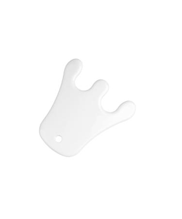 MAGICLULU Face Scraping Board Neck Hip Facial Spa Massage Tool Beauty Accessories for Ceramic Massage Tool Scraping Plate Massagers Handheld Tools Cosmetic Massage Comb White