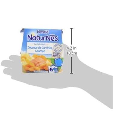 Nestl Naturnes Les S lections Small Baby Pots Sweetness of Carrots Salmon - From 6 Months - 2x200g - Buy Online on GoSupps.com