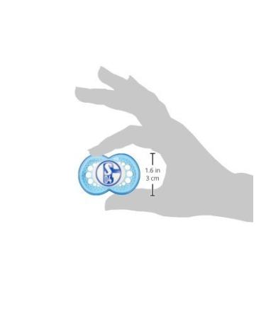 Buy MAM Football Schnuller Set of 2 | FC Schalke Baby Pacifiers | Tooth-Friendly Skinsoft Silicone 6-16 Months - Buy Online on GoSupps.com