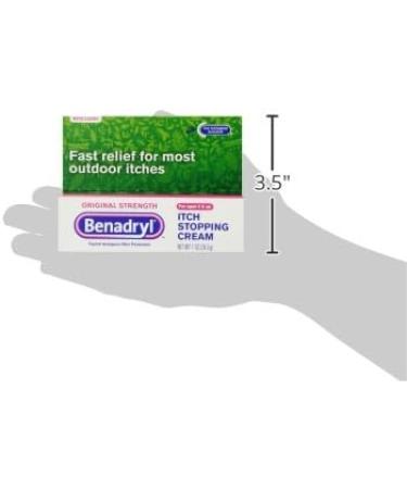 Benadryl Original Strength Anti-Itch Cream - 1 oz (Pack of 6) for Relief from Outdoor Itches - Buy Online on GoSupps.com