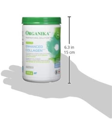Organika Enhanced Collagen Vitality with Organic Matcha Powder- Sustained Energy and Antioxidant Collagen- 250g - Buy Online on GoSupps.com