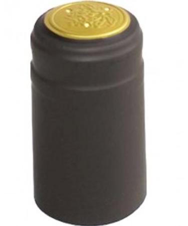 30 Black PVC Shrink Capsules