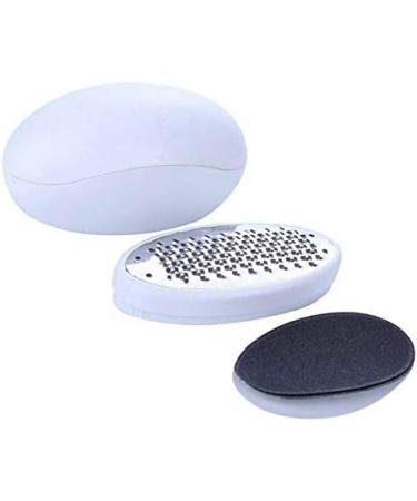 iPobie Foot File Callus Remover - 2 Pieces Stainless Steel Pedicure Tool | Professional Foot Care Oval Egg Shape - Buy Online on GoSupps.com