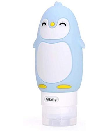 Longsing Travel Size Bottle Silicone Travel Bottle Leak Proof Storage Bottle for Shampoo Cosmetics Lotion Conditioner Shower Gel Solar Oil Cream(Light Blue)