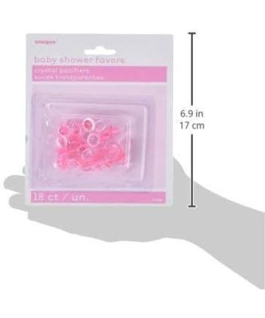Unique Pink Plastic Pacifier Favors - Set of 18 Pieces - Buy Online on GoSupps.com