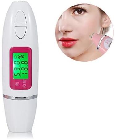 Skin Moisture Tester LCD Display Digital Precision Skin Sensor Tester Facial Moisture Water Oil Analyzer for Face Care Device Suit for Salon Home Use(White) - Buy Online on GoSupps.com
