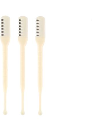 Nose Hair Clipper New Double Sided Nose Hair Blade Nose Manual Nose Hair Trimmer 360 Rotating Nose Hair Razor with Ear Picker for Women and MenBeige3pcs 3pcs Beige