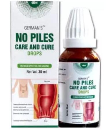 German Homeopathy Care No Piles Drops Stop The Burning and itching of Anal fissures with Our Solution Good for Your Skin & Helth use in Every Little Injury (30ml)