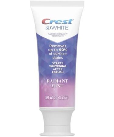 Crest 3D White Toothpaste Radiant Mint 2.7 Oz (Pack of 6) - Buy Online for Global Shipping - Buy Online on GoSupps.com