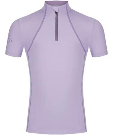 LeMieux - Young Rider Short Sleeve Base Layer in Kiwi - Lightweight - 360 Degree Stretch - 360 Degree Stretch 9-10 Years Wisteria