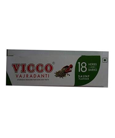 Vicco Vajardanti Toothpaste (SAUNF FLAVOUR) -160 g(pack of 2)