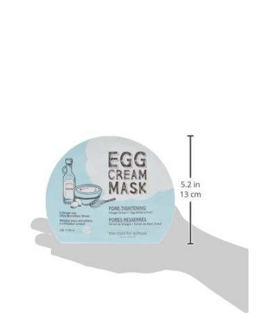 Too Cool for School Egg Cream Mask | Pore Tightening - 1 Sheet 0.98 oz - Buy Online on GoSupps.com