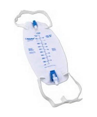 ZRLB500HEA - Cardinal Health Premium Flocked Back Leg Bag with Flip Valve 500 mL