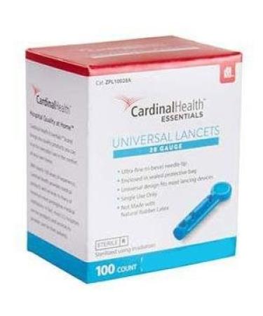 Cardinal Health Universal Safety Seal Lancets  30 Gauge - Green  100/bx