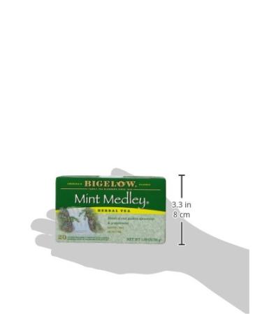 Bigelow Mint Medley Herbal Tea - Caffeine Free, 20 Count (Pack of 6) | Total 120 Tea Bags - Buy Online on GoSupps.com