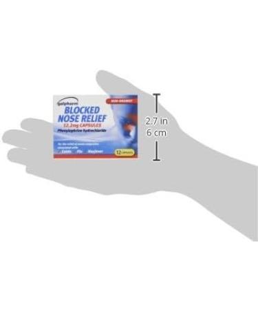 Galpharm Blocked Nose Relief 12 Capsules x 5 - 60 Capsules - Buy Online on GoSupps.com