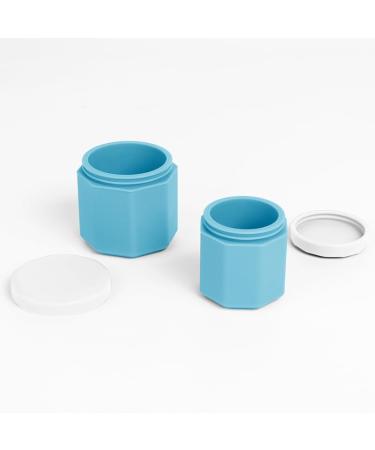 Heocniot 4PC Travel Toiletries Container TSA Certified Travel Silicone Cream Jar with Clear Pouch Lid Leak Proof Travel Accessory for Cosmetics Face Care Body Hand Creams. - Buy Online on GoSupps.com