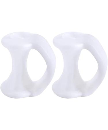 Nail Bowl Gel Toe Separators for Overlapping Toes - Bunion Corrector & Hammer Toe Straightener - Pinky Toe Spacers - Bunion Bear Foot File - White One Size - Buy Online on GoSupps.com