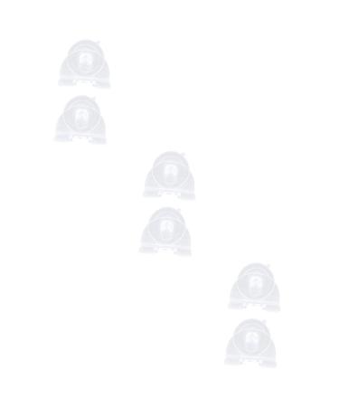 HOMSFOU 6 STK Razor holder hook with suction cups for the shower razor hanging hooks for shower towels razor stand men razor bathroom man resin hood suction cup mounted on the wall