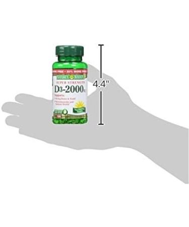 Nature's Bounty Vitamin D 2000 IU Softgels - 150 Count - Buy Online on GoSupps.com