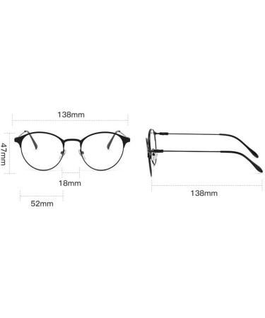 Fuqinqingoz ROUSE METAL Reading Glasses - Blue Light Blocking +250 Presbyopia Glasses Anti-UV Flat Lighting Mirror (Color: C2) - Shop Internationally - Buy Online on GoSupps.com