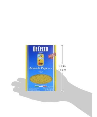De Cecco Acini De Pepe Pasta 16 oz - Authentic Italian Pasta - 1 lb Pack - Buy Online on GoSupps.com